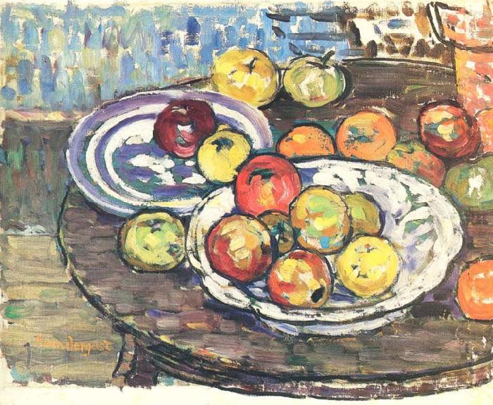 Still Life Apples Vase, Maurice Prendergast